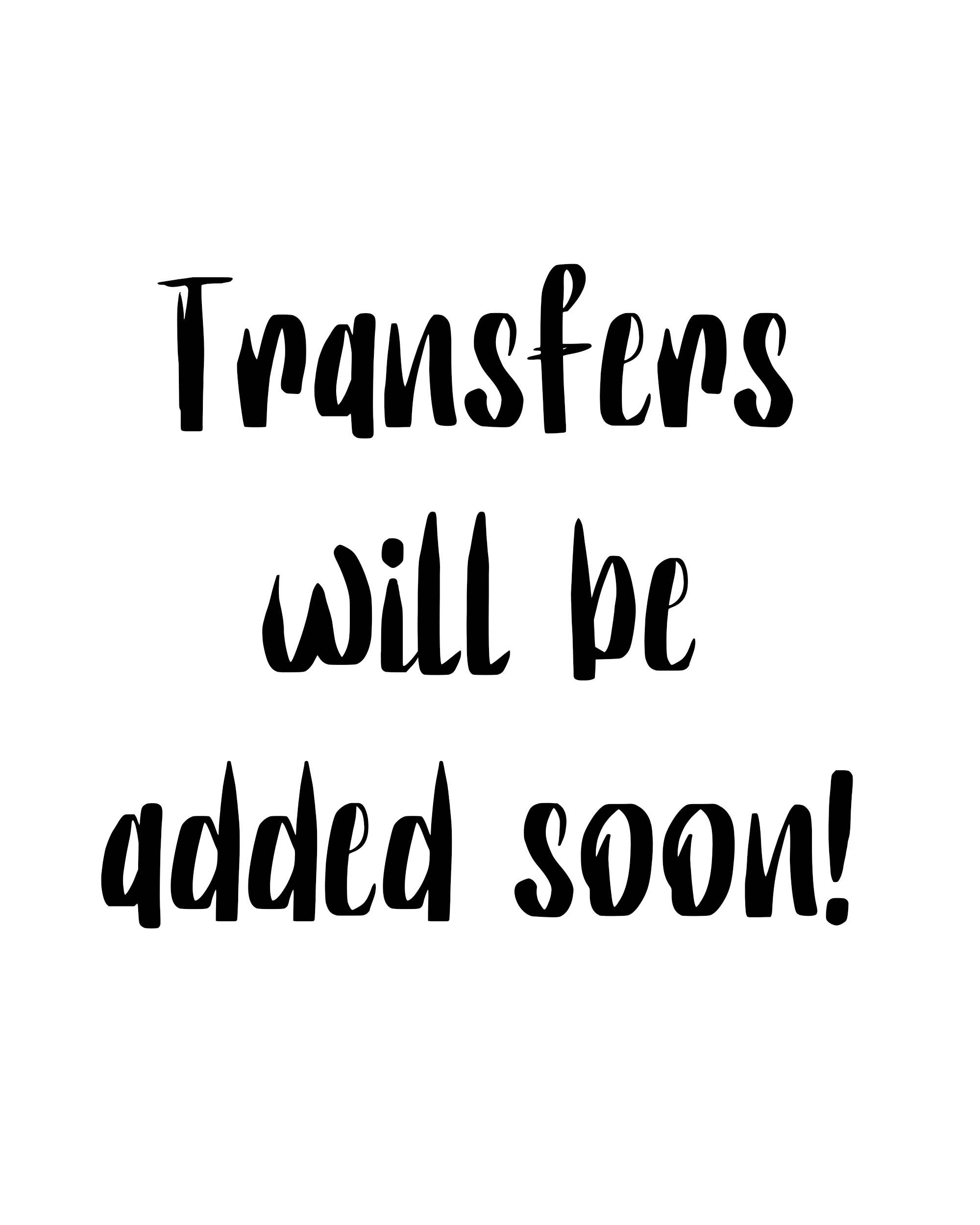 Sublimation Transfers